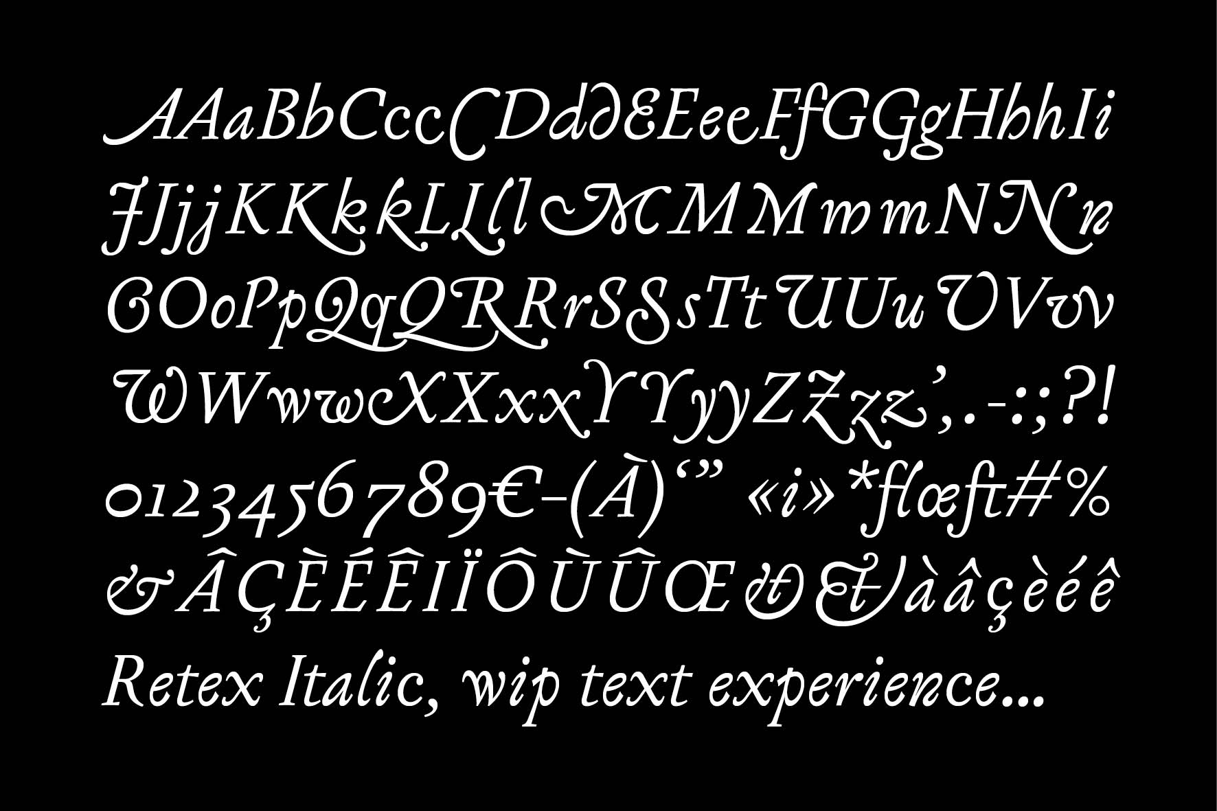 type design typographique : leo guibert design typeface retex